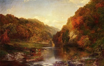 ウィサヒコン・ロッキー・マウンテンズ・スクールの秋 トーマス・モラン Oil Paintings